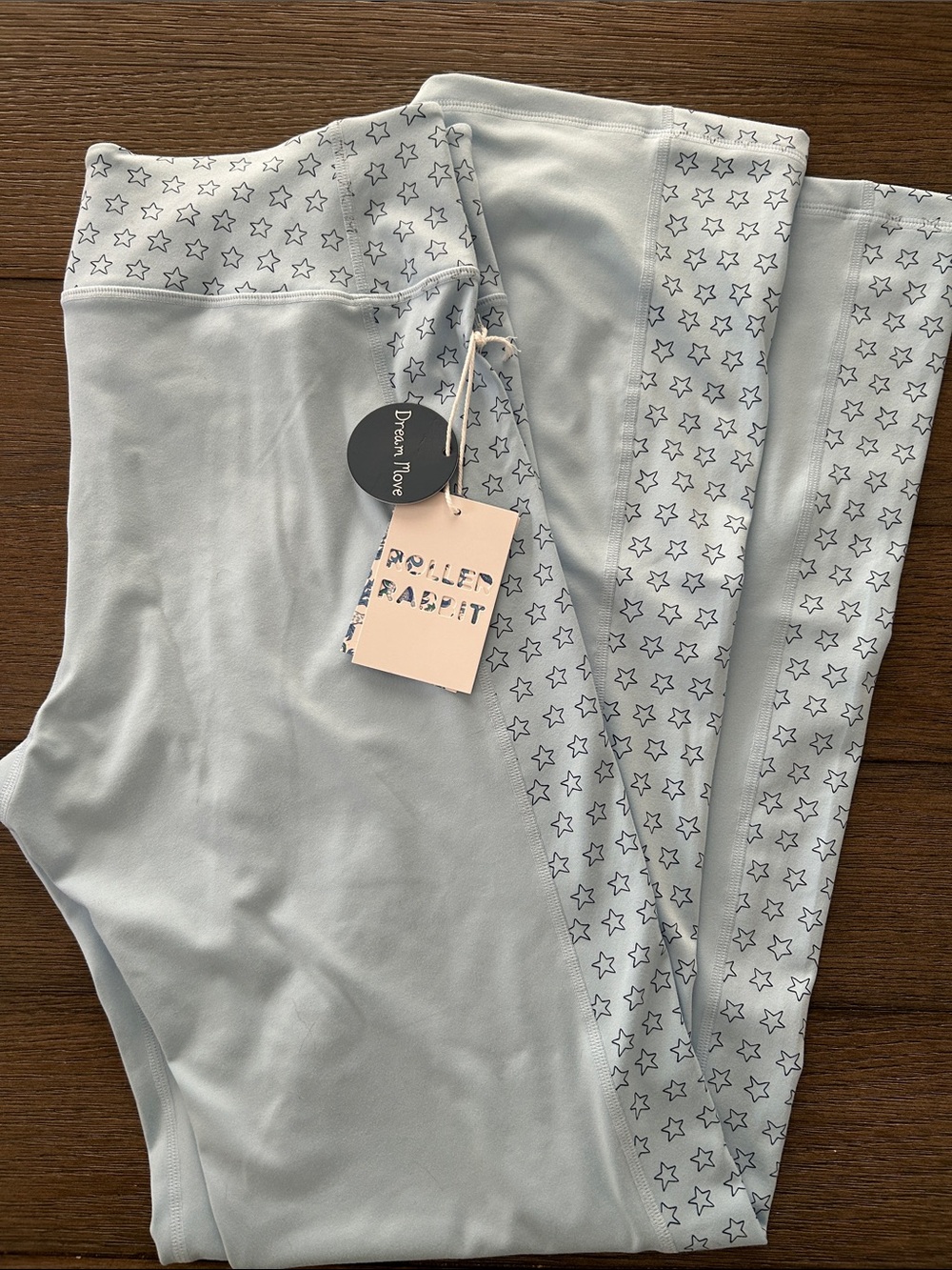 Roller Rabbit Light Blue Star-Print Leggings